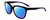 Profile View of Smith Optics Cavalier-141 Designer Polarized Sunglasses with Custom Cut Blue Mirror Lenses in Indigo Purple Crystal Silver Ladies Cat Eye Full Rim Acetate 55 mm