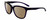 Profile View of Smith Optics Cavalier-141 Designer Polarized Reading Sunglasses with Custom Cut Powered Amber Brown Lenses in Indigo Purple Crystal Silver Ladies Cat Eye Full Rim Acetate 55 mm