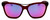 Front View of Smith Optics Cavalier Cat Eye Sunglass Red Gunmetal/Chromapop Purple Mirror 55mm
