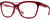 Profile View of Smith Optics Cavalier-LPA Designer Reading Eye Glasses with Custom Cut Powered Lenses in Matte Maroon Red Gunmetal Ladies Cat Eye Full Rim Acetate 55 mm
