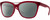 Profile View of Smith Optics Cavalier-LPA Designer Polarized Reading Sunglasses with Custom Cut Powered Smoke Grey Lenses in Matte Maroon Red Gunmetal Ladies Cat Eye Full Rim Acetate 55 mm