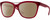 Profile View of Smith Optics Cavalier-LPA Designer Polarized Reading Sunglasses with Custom Cut Powered Amber Brown Lenses in Matte Maroon Red Gunmetal Ladies Cat Eye Full Rim Acetate 55 mm