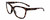 Profile View of Smith Optics Cavalier-MMH/G0 Designer Reading Eye Glasses in Violet Purple Beige Tortoise Havana Gold Ladies Cat Eye Full Rim Acetate 55 mm