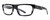 Profile View of Smith Optics Crossfade-TCB Designer Reading Eye Glasses with Custom Cut Powered Lenses in Black White Grey Zebra Tortoise Ladies Rectangular Full Rim Acetate 55 mm
