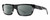 Profile View of Smith Optics Crossfade-TCB Designer Polarized Sunglasses with Custom Cut Smoke Grey Lenses in Black White Grey Zebra Tortoise Ladies Rectangular Full Rim Acetate 55 mm