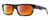 Profile View of Smith Optics Crossfade-TCB Designer Polarized Sunglasses with Custom Cut Red Mirror Lenses in Black White Grey Zebra Tortoise Ladies Rectangular Full Rim Acetate 55 mm