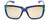 Front View of Smith Optics Dreamline-OXZ Cat Eye Sunglasses Crystal Blue/Chromapop Green 62 mm