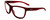 Profile View of Smith Optics Eclipse-LPA Designer Progressive Lens Prescription Rx Eyeglasses in Matte Crystal Maroon Red Unisex Cat Eye Full Rim Acetate 58 mm