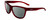 Profile View of Smith Optics Eclipse-LPA Designer Polarized Reading Sunglasses with Custom Cut Powered Smoke Grey Lenses in Matte Crystal Maroon Red Unisex Cat Eye Full Rim Acetate 58 mm