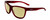 Profile View of Smith Optics Eclipse-LPA Designer Polarized Reading Sunglasses with Custom Cut Powered Sun Flower Yellow Lenses in Matte Crystal Maroon Red Unisex Cat Eye Full Rim Acetate 58 mm