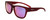 Profile View of Smith Optics Ember-LPA Unisex Cat Eye Sunglasses Red/Chromapop Green Mirror 56mm