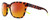 Profile View of Smith Optics Founder-A84 Designer Polarized Sunglasses with Custom Cut Red Mirror Lenses in Matte Tortoise Havana Neon Yellow Unisex Panthos Full Rim Acetate 55 mm
