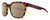 Profile View of Smith Optics Founder-A84 Designer Polarized Reading Sunglasses with Custom Cut Powered Amber Brown Lenses in Matte Tortoise Havana Neon Yellow Unisex Panthos Full Rim Acetate 55 mm