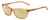 Profile View of Smith Optics Getaway-IMM Designer Polarized Reading Sunglasses with Custom Cut Powered Sun Flower Yellow Lenses in Crystal Tobacco Brown Ladies Cat Eye Full Rim Acetate 56 mm