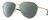 Profile View of Smith Optics Layback-J5G Designer Polarized Sunglasses with Custom Cut Smoke Grey Lenses in Shiny Gold Brown Tortoise Havana Unisex Pilot Full Rim Metal 60 mm