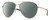 Profile View of Smith Optics Layback-J5G Designer Polarized Reading Sunglasses with Custom Cut Powered Smoke Grey Lenses in Shiny Gold Brown Tortoise Havana Unisex Pilot Full Rim Metal 60 mm