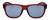 Front View of Smith Optics Lowdown Slim 2-LPA Unisex Sunglasses Red/Chromapop Blue Mirror 51mm