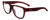 Profile View of Smith Optics Lowdown Slim 2-LPA Designer Reading Eye Glasses in Matte Crystal Maroon Red Unisex Panthos Full Rim Acetate 51 mm