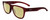 Profile View of Smith Optics Lowdown Slim 2-LPA Designer Polarized Reading Sunglasses with Custom Cut Powered Sun Flower Yellow Lenses in Matte Crystal Maroon Red Unisex Panthos Full Rim Acetate 51 mm