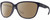 Profile View of Smith Optics Monterey-1JZ Designer Polarized Sunglasses with Custom Cut Amber Brown Lenses in Matte Midnight Navy Blue Unisex Panthos Full Rim Acetate 58 mm