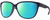 Profile View of Smith Optics Monterey-1JZ Designer Polarized Reading Sunglasses with Custom Cut Powered Green Mirror Lenses in Matte Midnight Navy Blue Unisex Panthos Full Rim Acetate 58 mm