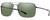 Profile View of Smith Optics Outcome-KJ1 Mens Aviator Sunglasses Gunmetal Black/Grey Green 59 mm