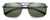 Front View of Smith Optics Outcome-KJ1 Mens Aviator Sunglasses Gunmetal Black/Grey Green 59 mm