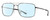 Profile View of Smith Optics Outcome-KJ1 Designer Progressive Lens Blue Light Blocking Eyeglasses in Shiny Gunmetal Black Mens Pilot Full Rim Metal 59 mm