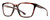 Profile View of Smith Optics Shoutout-086 Designer Reading Eye Glasses with Custom Cut Powered Lenses in Tortoise Havana Crystal Brown Amber Unisex Square Full Rim Acetate 57 mm