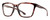 Profile View of Smith Optics Shoutout-086 Designer Single Vision Prescription Rx Eyeglasses in Tortoise Havana Crystal Brown Amber Unisex Square Full Rim Acetate 57 mm