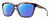 Profile View of Smith Optics Shoutout-086 Designer Polarized Reading Sunglasses with Custom Cut Powered Blue Mirror Lenses in Tortoise Havana Crystal Brown Amber Unisex Square Full Rim Acetate 57 mm