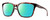 Profile View of Smith Optics Shoutout-086 Designer Polarized Reading Sunglasses with Custom Cut Powered Green Mirror Lenses in Tortoise Havana Crystal Brown Amber Unisex Square Full Rim Acetate 57 mm