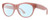 Profile View of Smith Optics Sophisticate-F45 Designer Blue Light Blocking Eyeglasses in Mauve Purple Crystal Ladies Round Full Rim Acetate 54 mm