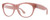 Profile View of Smith Optics Sophisticate-F45 Designer Blue Light Blocking Eyeglasses in Mauve Purple Crystal Ladies Round Full Rim Acetate 54 mm