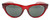 Front View of Smith Optics Sophisticate-IMM Women Sunglasses Crystal Deep Maroon Red/Grey 54mm