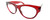 Profile View of Smith Optics Sophisticate-IMM Designer Reading Eye Glasses in Crystal Deep Maroon Red Ladies Round Full Rim Acetate 54 mm