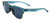 Profile View of Smith Optics Haywire-1ED Unisex Pantho Sunglass Green Silver/Chromapop Blue 55mm