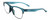 Profile View of Smith Optics Haywire-1ED Designer Reading Eye Glasses with Custom Cut Powered Lenses in Crystal Stone Green Blue Silver Unisex Panthos Semi-Rimless Acetate 55 mm