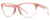 Profile View of Smith Optics Haywire-F45 Designer Bi-Focal Prescription Rx Eyeglasses in Mauve Purple Crystal Gold Ladies Panthos Semi-Rimless Acetate 55 mm
