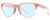 Profile View of Smith Optics Haywire-F45 Designer Blue Light Blocking Eyeglasses in Mauve Purple Crystal Gold Ladies Panthos Semi-Rimless Acetate 55 mm