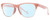 Profile View of Smith Optics Haywire-F45 Designer Progressive Lens Blue Light Blocking Eyeglasses in Mauve Purple Crystal Gold Ladies Panthos Semi-Rimless Acetate 55 mm