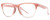 Profile View of Smith Optics Haywire-F45 Designer Progressive Lens Blue Light Blocking Eyeglasses in Mauve Purple Crystal Gold Ladies Panthos Semi-Rimless Acetate 55 mm