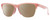 Profile View of Smith Optics Haywire-F45 Designer Polarized Reading Sunglasses with Custom Cut Powered Amber Brown Lenses in Mauve Purple Crystal Gold Ladies Panthos Semi-Rimless Acetate 55 mm