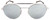 Front View of Smith Optics Transporter Aviator Sunglass Palladium/Chromapop Silver Mirror 52mm