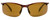 Profile View of Reptile Racerunner Unisex Cateye.5-Rimless Polarize Sunglass Tortoise/Brown 64mm