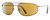 Profile View of Reptile Rattler Unisex Aviator Polarized Sunglasses in Espresso/Amber Brown 62mm