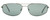 Front View of Reptile Sierra Unisex Aviator Polarized Sunglasses in Gunmetal Silver/Grey 60 mm