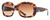 Profile View of Reptile Woma Womens Polarized Sunglasses Wood Tortoise/Amber Brown Gradient 55mm