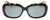 Front View of Reptile Woma Womens Oval Polarized Sunglasses in Black Tortoise Havana/Grey 55mm