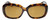 Front View of Reptile Woma Women Oval Polarized Sunglasses Burl Wood Tortoise/Amber Brown 55mm